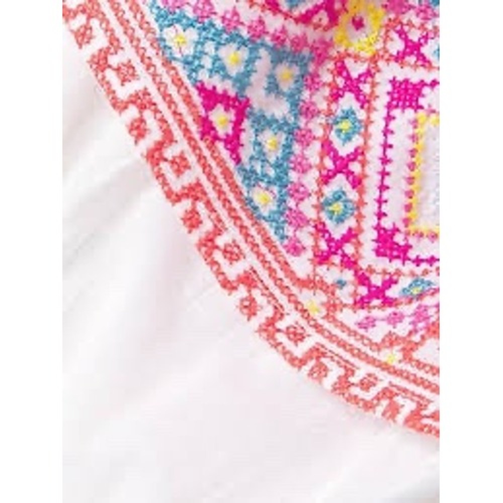 Ramy Brook Jaycee Embroidered Strapless Mini Dress White Cotton Large NWT - Picture 3 of 8